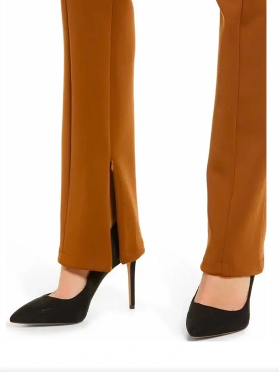 Good American Rust Brown High-Rise Tailored pants - Picture 6 of 14